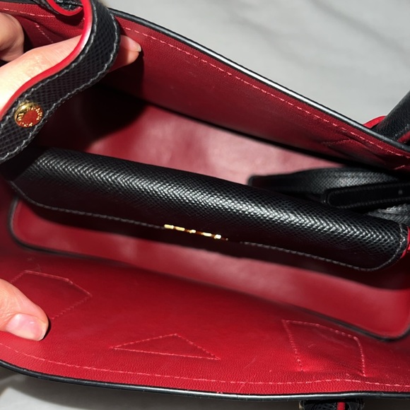 Small Saffiano Leather Double Prada Bag - Picture 4 of 6